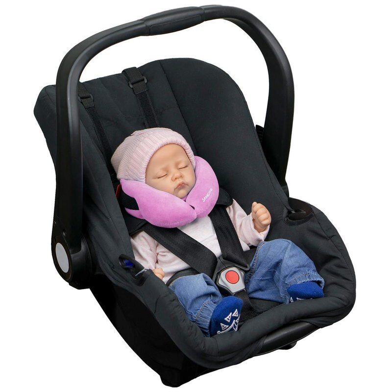 Zīdaiņu ceļojuma spilvens SleepFix® Baby, rozā