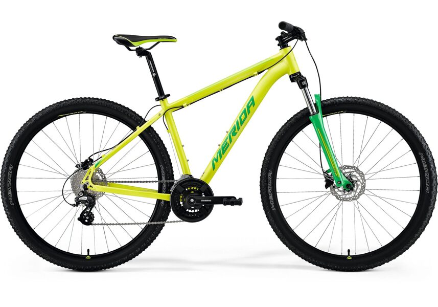 Kalnu velosipēds BIG NINE 15 (Dzelteni zaļš)